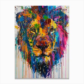 Lion Painting 4 Canvas Print