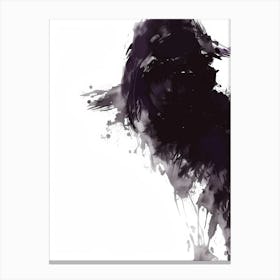 Crow Abstract Canvas Print