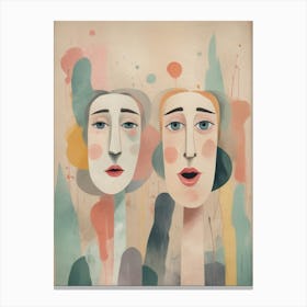 Two Faces Canvas Print