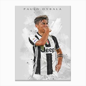 Paulo Dybala Drawing Canvas Print