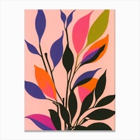 Lipstick Vine Colourful Illustration Plant Canvas Print