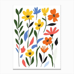 Watercolor Flowers 1 Canvas Print