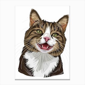 Portrait Of A Cat 2 Canvas Print