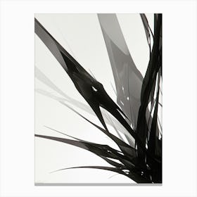 Abstract Black And White 1 Canvas Print