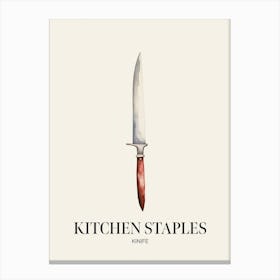 Kitchen Staples Kinife 2 Canvas Print