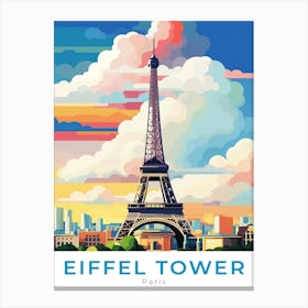 Paris Eiffel Tower Travel Canvas Print