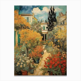 'Garden Of Flowers' art print Canvas Print