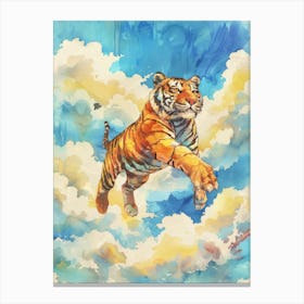 Tiger In The Sky 2 Canvas Print