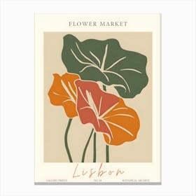 Flower Market Lisbon Canvas Print