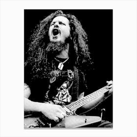 Dimebag Darrell line Art 3 Canvas Print