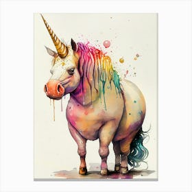 Unicorn Painting Canvas Print