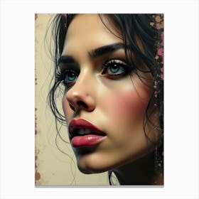 Portrait Of A Woman 10 Canvas Print