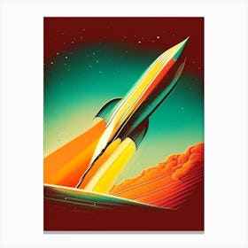 Interstellar Vintage Sketch Space Canvas Print