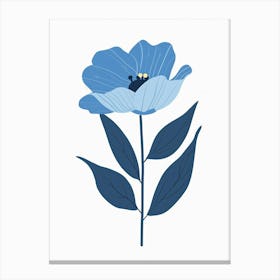 Blue Flower 9 Canvas Print