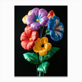 Bright Inflatable Flowers Wild Pansy 2 Canvas Print