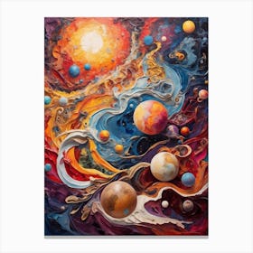 Planets And Stars 1 Canvas Print