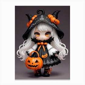 Halloween Witch Doll 2 Canvas Print