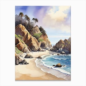 Big Sur Beach 1 Canvas Print