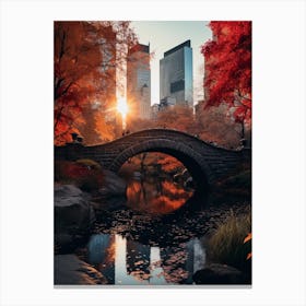 Autumn In Central Park 2 Canvas Print