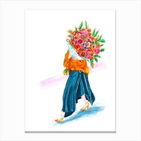 Bouquet Boulevard Beauty Canvas Print