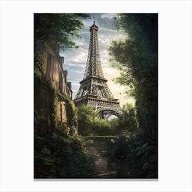 Eiffel Tower Paris France Dominic Davison Style  Canvas Print