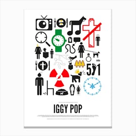 Iggy Pop Canvas Print