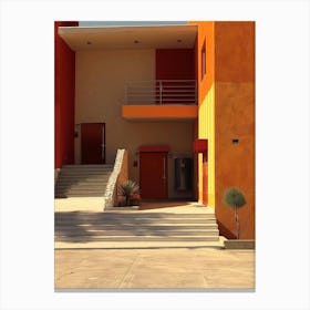 Building With Stairs Canvas Print