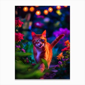 Into The Garden Redhead - Cute Cat - Gift Ideas for Animals Lovers Canvas Print