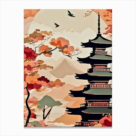 Japanese Pagoda 1 Canvas Print