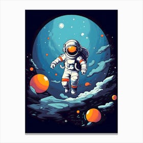 Astronaut In Space 7 Canvas Print