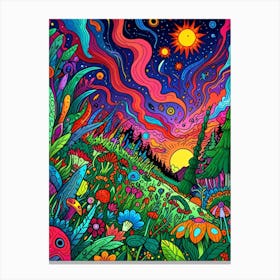 Psychedelic Painting 5 Canvas Print