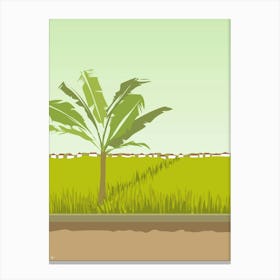 Rice Fields in Bali, Indonesia Canvas Print