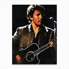 Bruce Springsteen Guitar Canvas Print