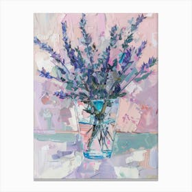 A World Of Flowers Lavender 3 Painting Canvas Print