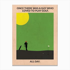 Golf Guy Canvas Print