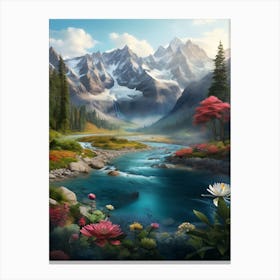 Landscape Painting 1 Canvas Print