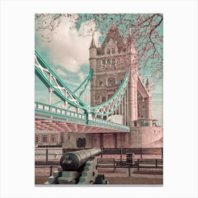 Tower Bridge Urban Vintage Style Canvas Print
