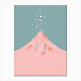 Pink Mountain Canvas Print