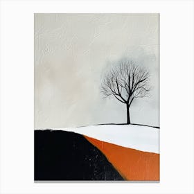 Lone Tree, Minimalism 6 Canvas Print