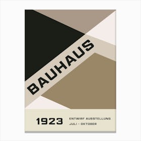 Neutral Bauhaus - Abstract Shapes Canvas Print