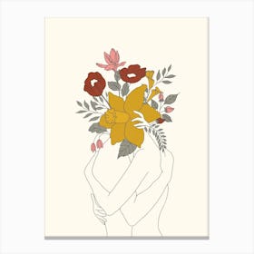 Colorful Blossom Hug Canvas Print