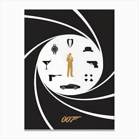 James Bond 007 Film Movies Canvas Print
