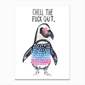 Penguin Sweater Canvas Print