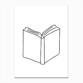 Open Book Vector Illustration Design Canvas Print