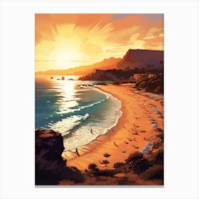 A Vibrant Painting Of Elafonisi Beach Crete Greece 2 Canvas Print