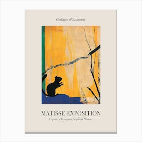 Chipmunk 2 Matisse Inspired Exposition Animals Poster Canvas Print
