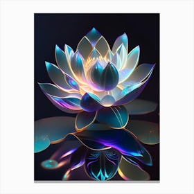Amur Lotus Holographic 1 Canvas Print