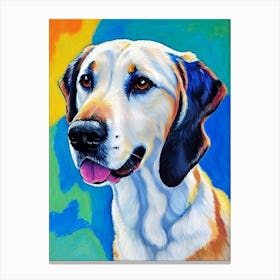 Anatolian Shepherd Dog Fauvist Style dog Canvas Print