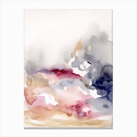 Watercolour Abstract Rose Pink 2 Canvas Print