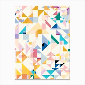 Temple Geometric Canvas Print